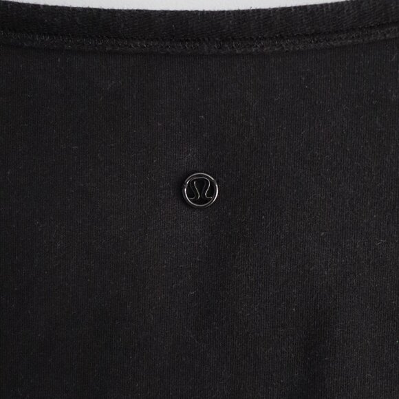 Lululemon Womens Meditate Black Sz 4 Activewear High-Low Wide Neck Sweatshirt - Picture 11 of 12